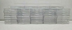 (40) New Clear Acrylic Hinged 25 Count card holders