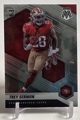 2021 Panini Mosaic Trey Sermon Prizm Mosaic Base Rookie RC #324 49ers W/Top Load