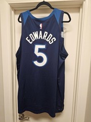 Anthony Edwards Timberwolves Nike Authentic Jersey Size 56