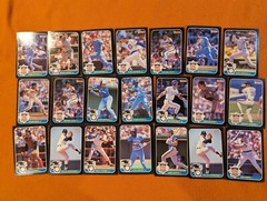 Lot of 21 Donruss 1986 3.5in X 5in BB cards (George Brett, Sandberg & many more)