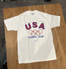 Bruce Jenner Autograph – Signed Vintage USA Olympic Team T Shirt Caitlyn Jenner