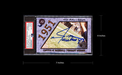 Willie Mays Auto RARE Large Signature 2019 Historic Autographs PSA #1/14 Giants