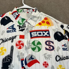 Chicago White Sox Hawaiian Shirt Adult XL SGA Retro Logos Beggars Pizza