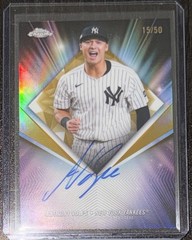 2026 Topps Chrome Anthony Volpe 75th Diamond Autograph Gold 15/50 Yankees