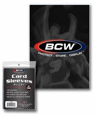 5 packs of 100 (500) BCW Clear Standard Sized Card Sleeves