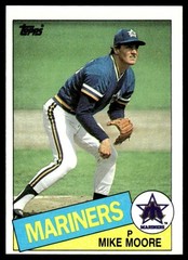 Mike Moore Mariners 1985 Topps Baseball Card #373