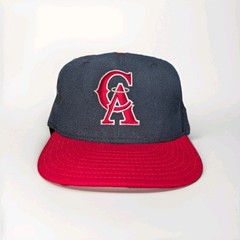 Vintage 90s New Era 5950 California Angels Fitted Hat Size 6 3/4 Made In USA