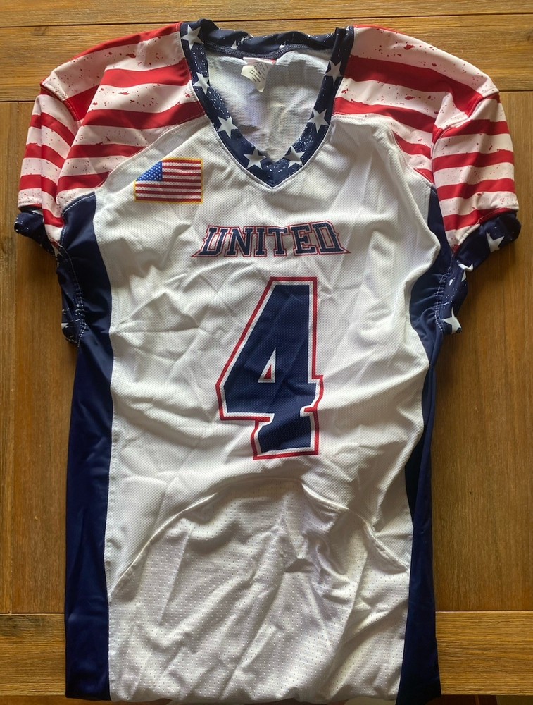 All American United Game Football Jersey Size Large