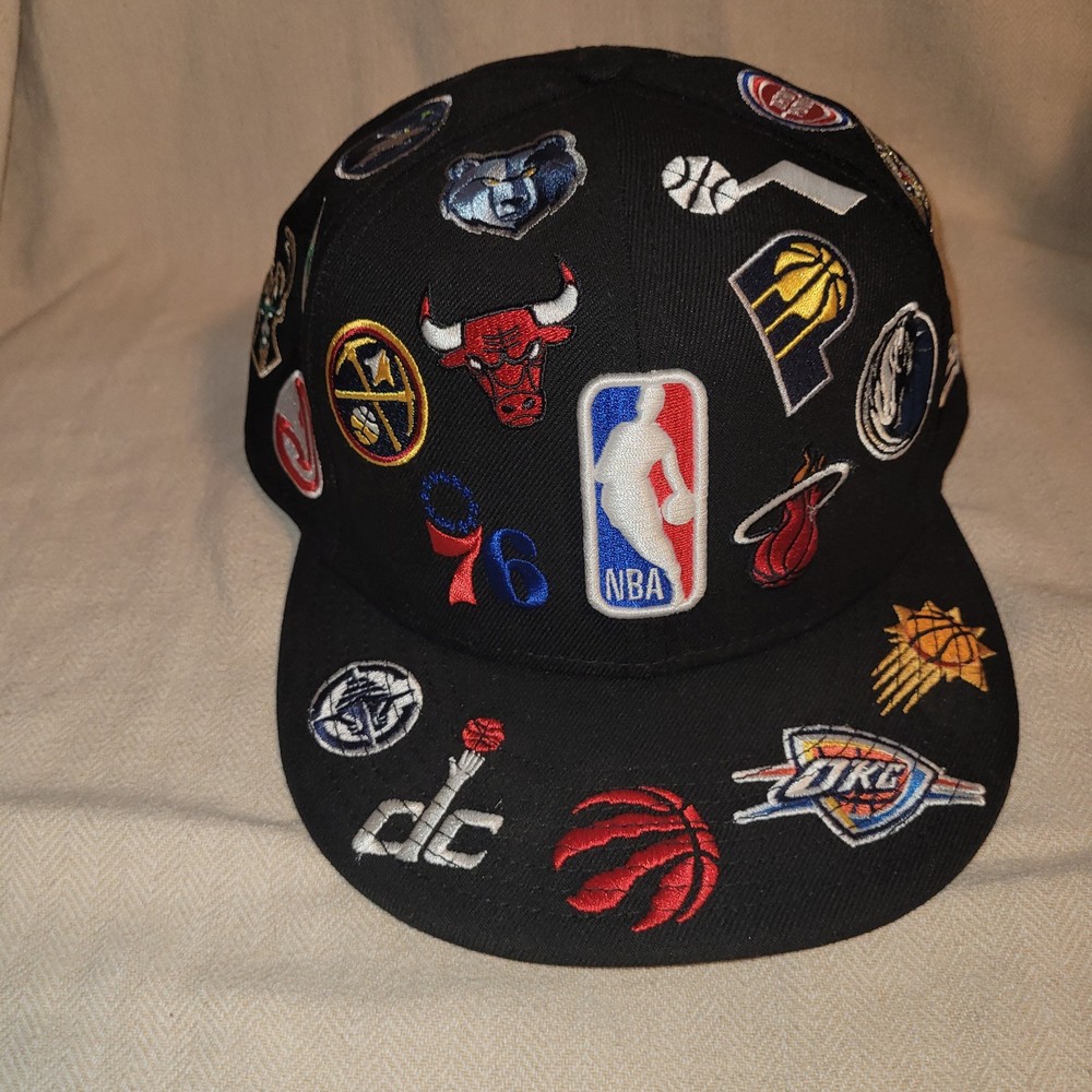 New Era 100 NBA All-Over Logo Patch 9FIFTY One Size Fits Most