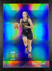 2025 Panini Select Caitlin Clark Score Throwback Silver Prizm