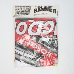 Bill Elliott 94 Race Banner Nascar Racing McDonald’s 36″x 60″ Hunter Mfg Vtg NIP