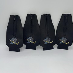 Quad City Storm Hockey & John Deere Zippered Bottle Coozies Set Of 4