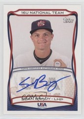 2010 Topps USA Baseball Team Sean Brady #A-TBD Auto a2v