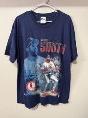 Vintage 90s Ozzie Smith Cardinals T Shirt Size Large Pro Player