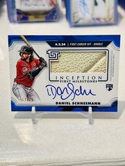 Daniel Schneemann 2025 Inception First Milestones Relic Auto /25 SP Guardians RC