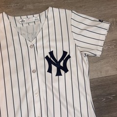 Majestic NY Yankees Aaron Judge 99 Jersey Womens Small S White Pinstripe Coolbas