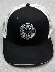DEUTSCHER FUSSBALL HAT WHITE BLACK MESH GERMANY SOCCER HAT SNAPBACK