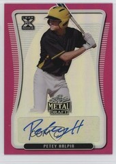 2020 Leaf Metal Draft Pink Rainbow 15/20 Petey Halpin #BA-PH1 Auto 1v3m