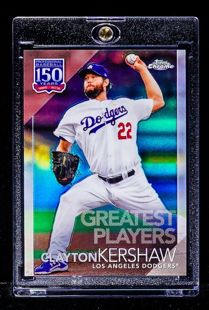 Clayton Kershaw RARE REFRACTOR PRIZM INVESTMENT CARD Los Angeles Dodgers SP