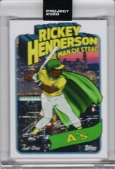 Topps Project 2020~1980 Rickey Henderson #398 by Don C PR:4,527