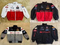 Unisex Adult F1 Racing Jacket, Benz Jacket ,Ebroidered Cotton Padded M-2XL