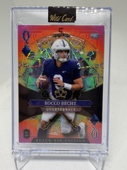 Rocco Becht PRC 1/1 2026 Wild Card Stacked Deck Black Tie Queen Diamonds QB 🏈