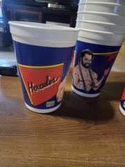 RARE 1989 Hercules wf titian Sports Wrestling Cups A 10 Cup Lot Set