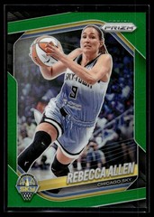 Rebecca Allen 2025 Panini Prizm WNBA Green Prizm Card #67