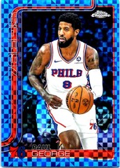 2025-26 Topps Chrome #171 Paul George Blue X-Fractor