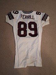 Mississippi State Bulldogs Game Worn Football Jersey 2003#89 Tommy Ferrill SEC