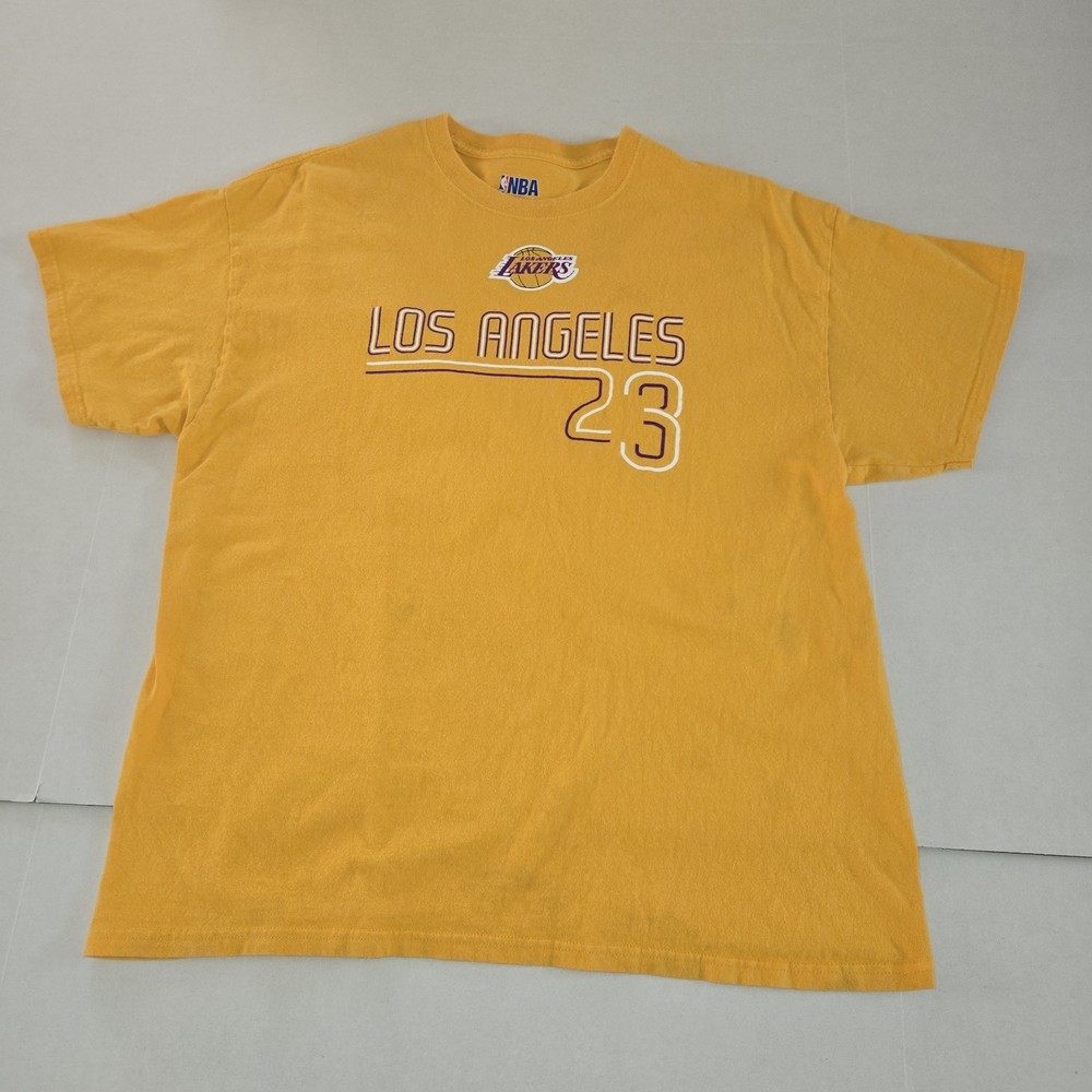 Lebron James Shirt Double Sided Los Angeles Lakers #23 Size XL NBA 100% Cotton