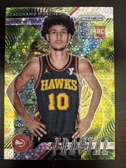24/25 2024-25 Panini Prizm Zaccharie Risacher RC Fractal Fast Break Disco