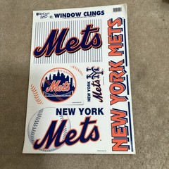 Wincraft MLB New York Mets 11″ x 17″ Sheet of Window Clings, NEW
