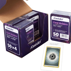 200Ct Trading Card Holder Compatible with Trading Cards, 3-1/8” X 4-1/8“ Semi Ri