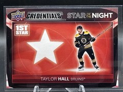 2021-22 Upper Deck Credentials 1st Star of the Night Taylor Hall #1S-10