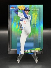ROKI SASAKI 2026 Topps Finest #11 Aqua Refractor 002/199 Los Angeles Dodgers