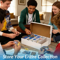 Sports Card Boxes 3900-16000 Count Cardboard Card Storage Box White Bulk Card St