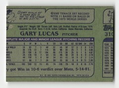 1982 Topps Garth Iorg #518 Toronto Blue Jays Wrong Back Error