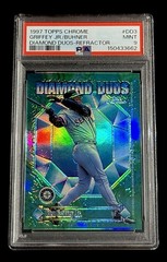 Ken Griffey Jr / Jay Buhner 1997 Topps Chrome Diamond Duos Refractor PSA 9 MINT