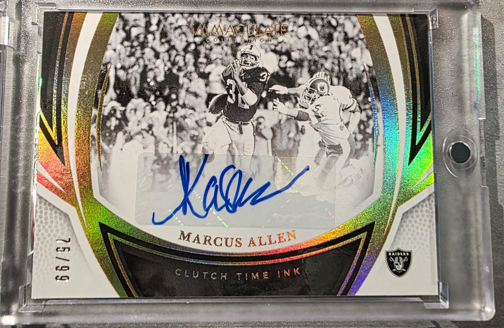 Panini 2025 Immaculate Clutch Time Ink Marcus Allen Raiders CTI-9 Auto /99