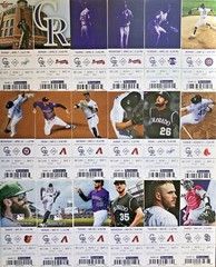 2010-2012-2013-2014-2015-2018-2019 Colorado Rockies Season Ticket Stubs – Mint!