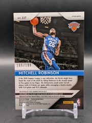 2018-19 Panini Prizm – Mitchell Robinson Blue Prizm Rookie #165/199