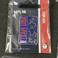 Lot Of 7 New In Pack 2024 Paris Olympics Lapel Pin Badge – Team USA