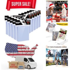 1000 Count Card Protectors – Crystal Clear for Baseball & Football Cards
