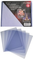 5 Ultra PRO Premium 5×7 Toploaders New Rigid Card Photo Storage Sleeve 81184