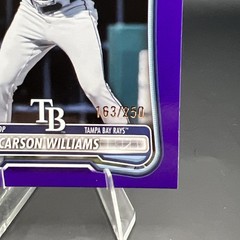 Topps 2026 Bowman Carson Williams Rays Rookie Purple /250 #39