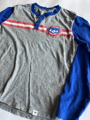 Fanatics Cooperstown Collection Chicago Cubs long sleeve henley shirt XL