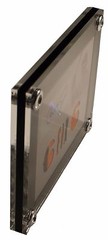 3 Cards Side By Side with dividers Display Card Case, Holds Cards 180pt or less