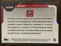 2025 Topps Now WWE #5 Rhea Ripley RAW Netflix Debut PRESALE