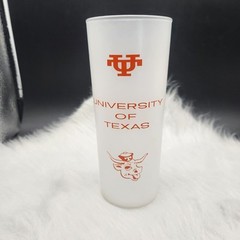 University of Texas Longhorns 1960’s Frosted Glass w/ Original UT Bevo